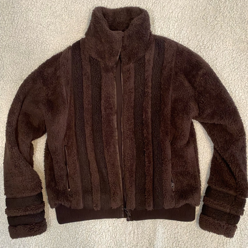 Athleta Tugga black Sherpa jacket